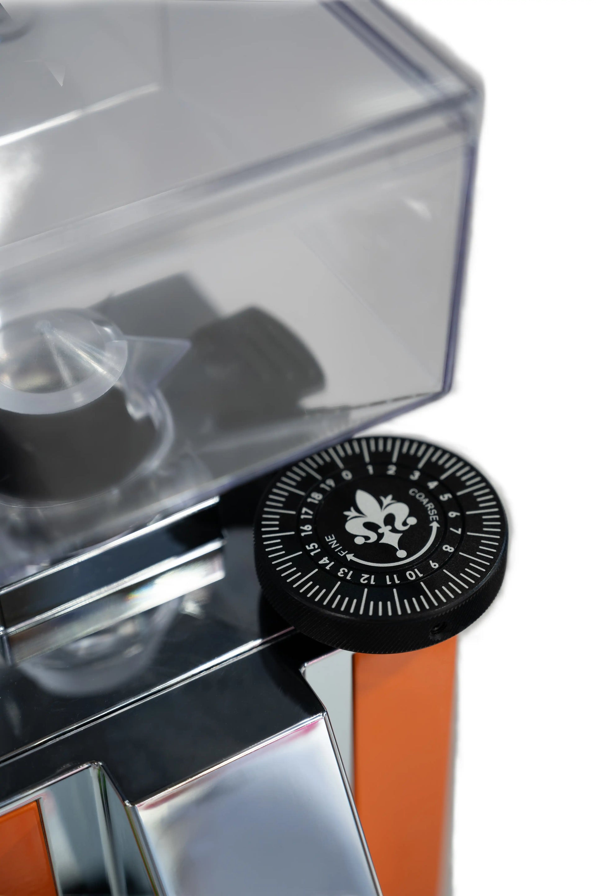 Eureka Mignon King Size Grind Dial an Eureka, Nahaufnahme